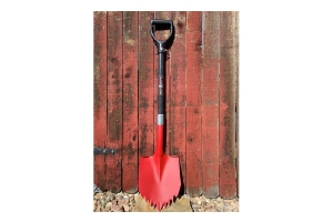 Krazy Beaver Shovel Red Textured Head with Black Handle