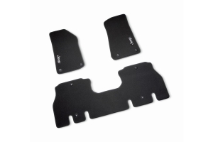 Mopar Front and Rear Carpeted Floor Mats - Black - JL 4Dr