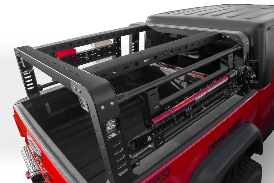 ZROADZ Overland Access Rack W/ Two Lifting Side Gates, For use on Factory Rail   - JT