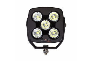 Quake LED 4.5in RGB Accent Megaton Series Work Spot Light, 50watt - Quad Lock/Interlock Compatible 