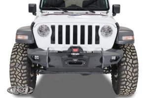 LOD Offroad Black Ops Shorty Winch Front Bumper (Bare Steel)  - JK/JL/JT