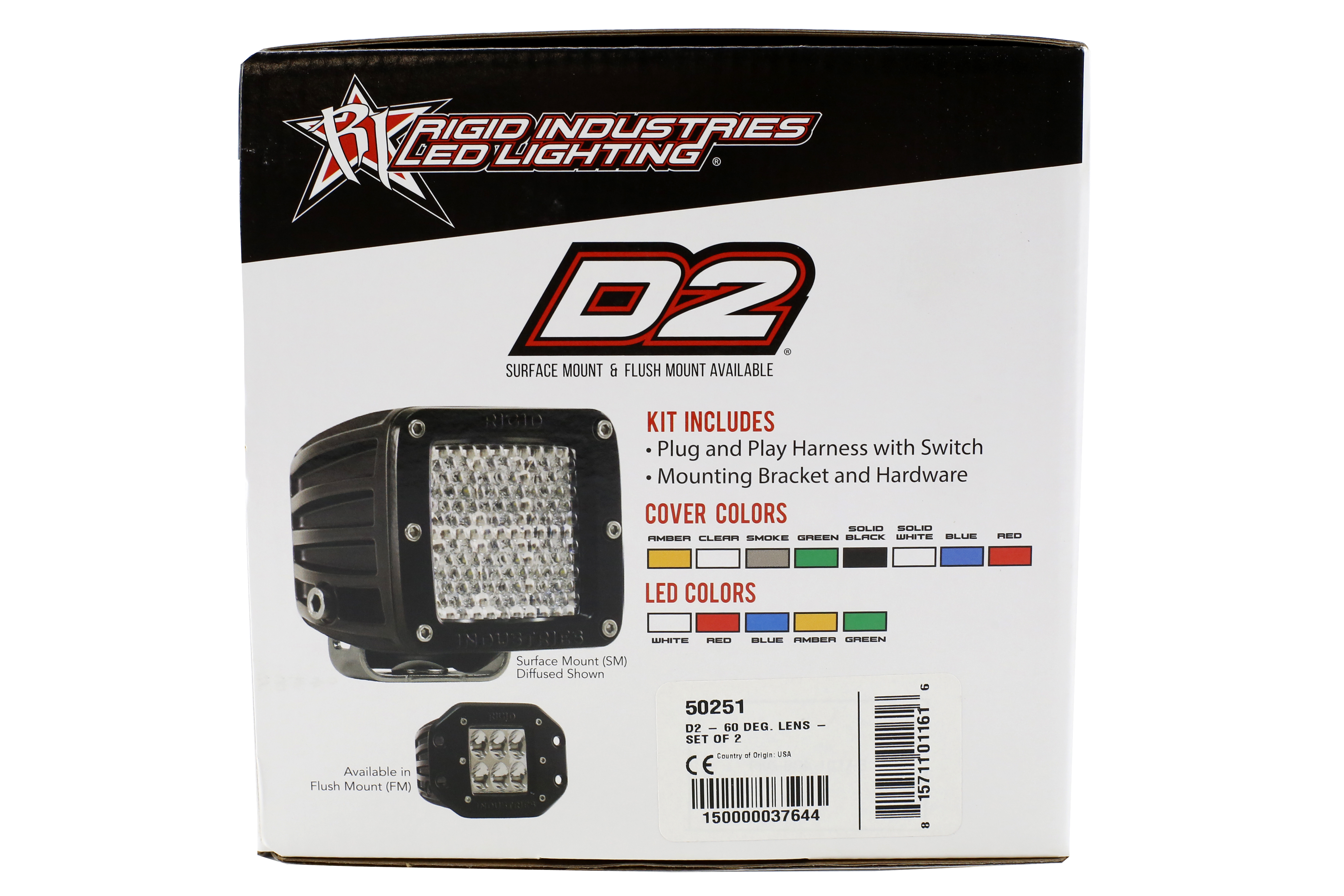Rigid Industries D-Series Pro Specter Diffused Pair