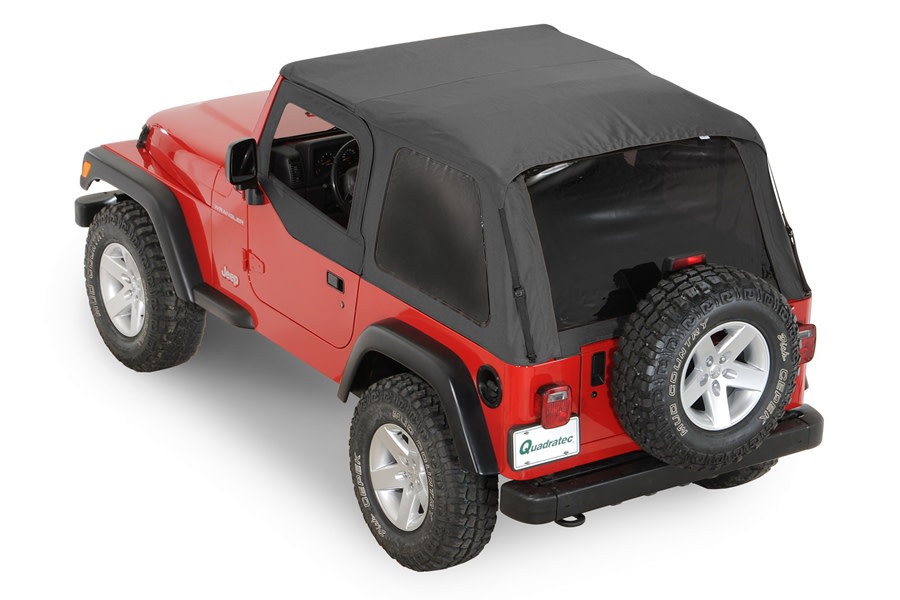 Jeep LJ Rampage Frameless Soft Top Kit Black - Jeep Rubicon 2004-2006 |  109635