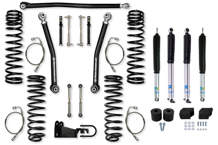 Rock Krawler 2.5in Flex Lift Kit w/ Shocks - JK 4Dr