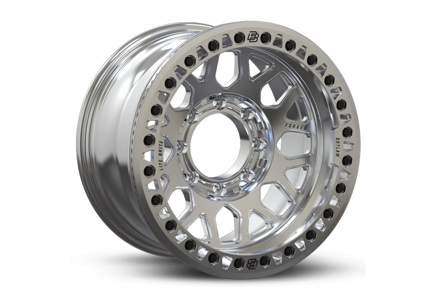 Baja Built Lite Brite Outlaw Forged Beadlock Wheel, 17x9 8x6.5 -20mm -  Machined