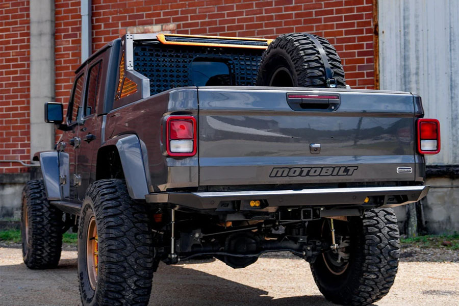 Motobilt Tomahawk High Clearance Rear Bumper - Bare Steel - JT