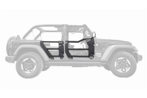 Go Rhino Trailline Front Tubular Doors - Textured Black - JK