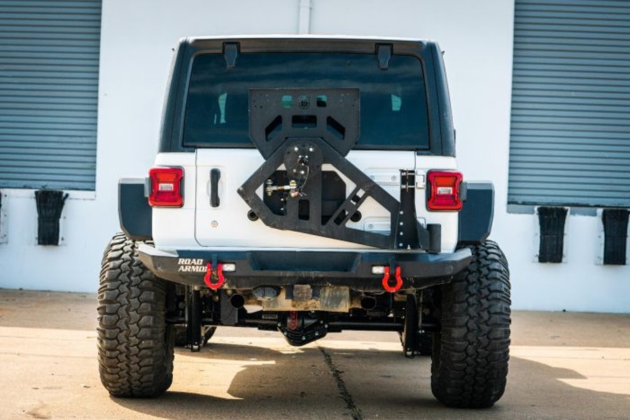 Road Armor Stealth Wide Rear Fender Flares - Texture Black - JL 