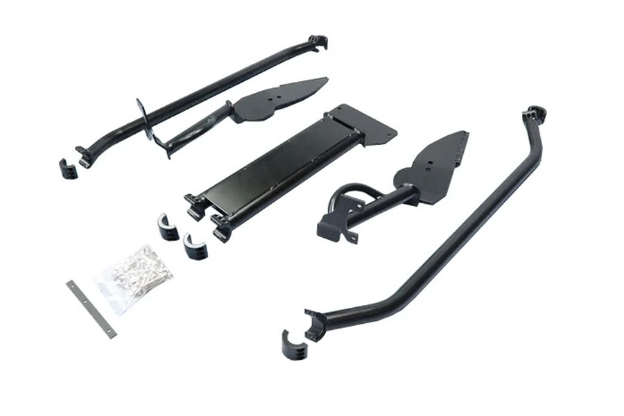 Rock Hard 4x4 Front Bolt-In Ultimate Sports Cage - Bare - JK 2007-10