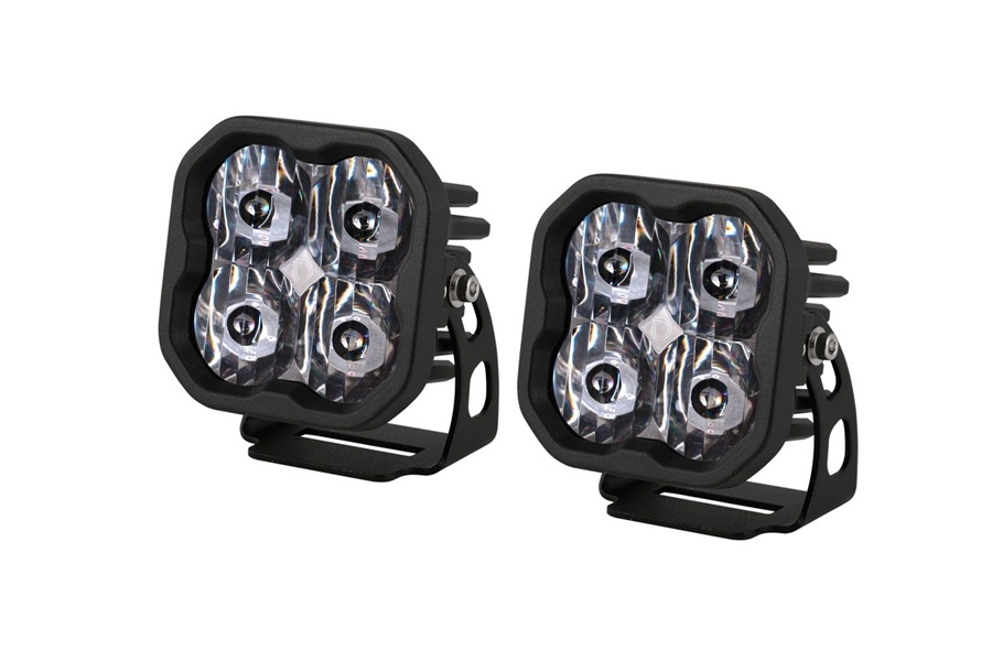 Diode Dynamics SS3 White Pro LED Pod Pair, SAE Driving - Amber