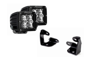 Grimm Offroad A-Pillar Mount w/ Rigid LED Light Kit - JK