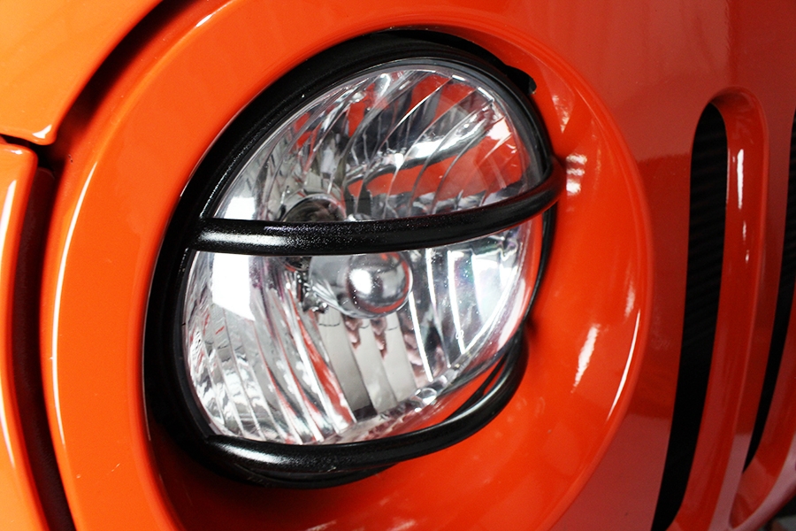 Kentrol Euro Headlight Guard Set - Textured Black  - JK 