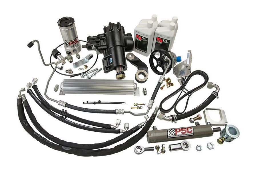 PSC Cylinder Assist Steering Kit for OE Axles – 2in Tie Rod  - JK 2012+ 3.6L