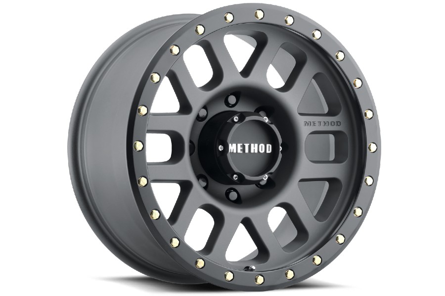 Method Race Wheels 309 Grid Series Wheel 17x8.5 6x5.5 Titanium Matte Black Lip - Bronco 2021+