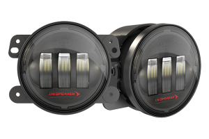 JW Speaker 6145 J2 LED Black 4in LED Fog Light Kit - JK