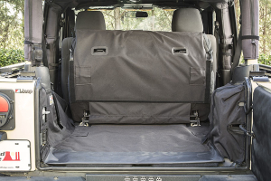 Rugged Ridge C3 Cargo Cover, 2-Door w/Subwoofer - JK 2DR