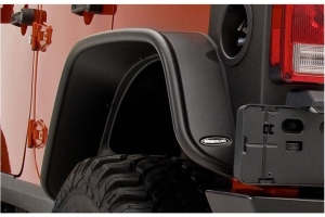 Bushwacker Flat-Style Rear Fender Flares - Pair - JK