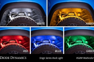 Diode Dynamics Stage Series RGBW LED Rock Light - Add-On 2-pack