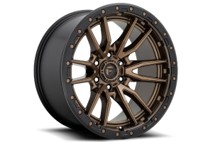 Fuel Offroad Rebel 6 D681 Series Wheel 17x9 6x5.5 1mm Offset Matte Bronze Black Bead Ring - Bronco 2021+