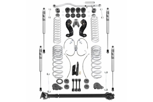 Rubicon Express 4.5in / 5.5in Sport Lift Kit w/Geometry Correction Brackets & Fox 2.5 Shocks - JT