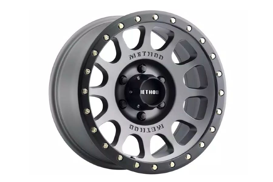 Method Race Wheels 305 NV Series Wheel 17x8.5 5x5 Titanium Matte Black Lip - Bronco 2021+