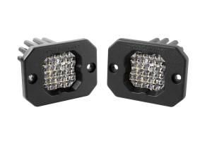 Diode Dynamics SSC1 Pro Flush Mount LED Pods, RBL White - Flood 