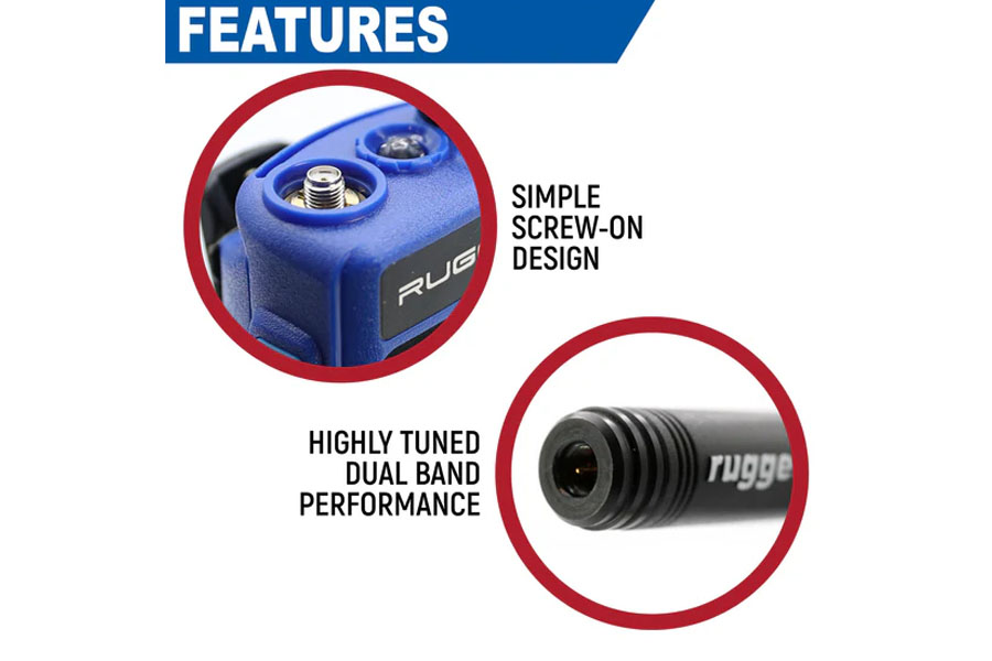 Rugged Radios Long Range Antenna for R1 / RDH-X / ABH7 Handheld Radio