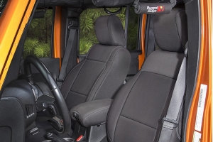 Rugged Ridge Seat Cover Kit Black - JK 2dr 2007-10