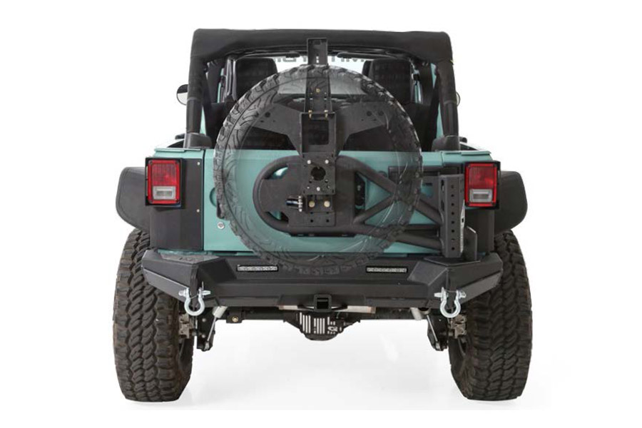Smittybilt XRC Gen2 Rear Bumper Tire Carrier, Light Texture - JK
