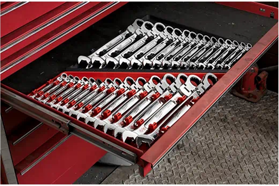 Milwaukee Tool 15pc SAE Flex Head Ratcheting Combination Wrench Kit
