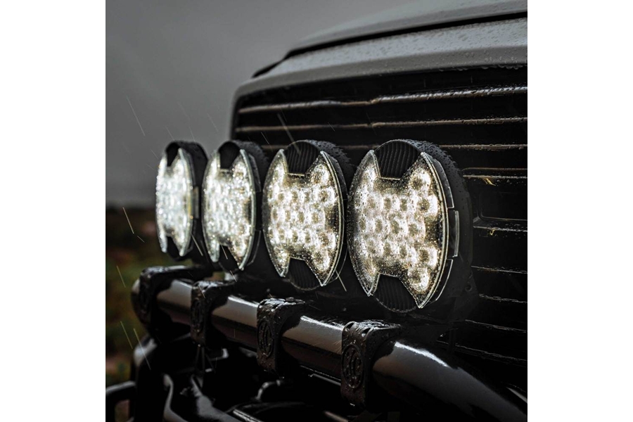 KC HiLiTES SlimLite 8in LED Light Shield, SAE Driving - Clear
