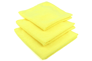 Chemical Guys Work Horse Microfibre Professional Towel, 16 x 16-in, Blue,  3-pk