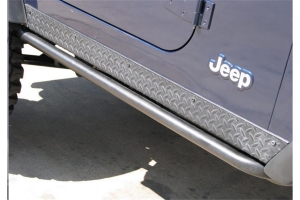 NFab RKR Step System Rock Rails, Textured Black - LJ 2Dr