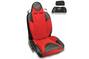 MasterCraft Baja RS DirtSport Reclining Seat w/Adj. Headrest - Black/Red/Red