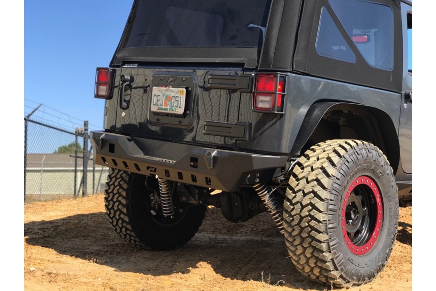 Motobilt Crusher Series Rear Bumper - Bare Steel  - JK 