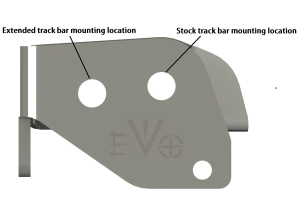 EVO Manufacturing Track Bar Steering Correction Bracket Kit - Front  - JT/JL