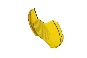 KC HiLiTES SlimLite 8in LED Light Shield, SAE Driving - Yellow