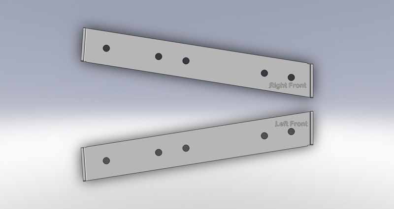 Clayton Frame Bracket Location Templates - TJ