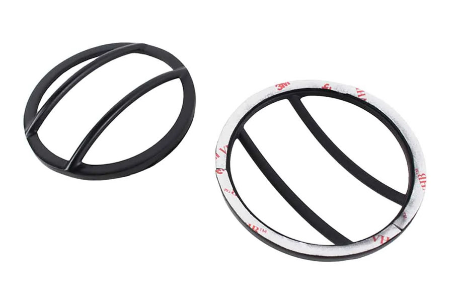 Kentrol Black Front Marker Covers Pair - Black Powder Coat - JK