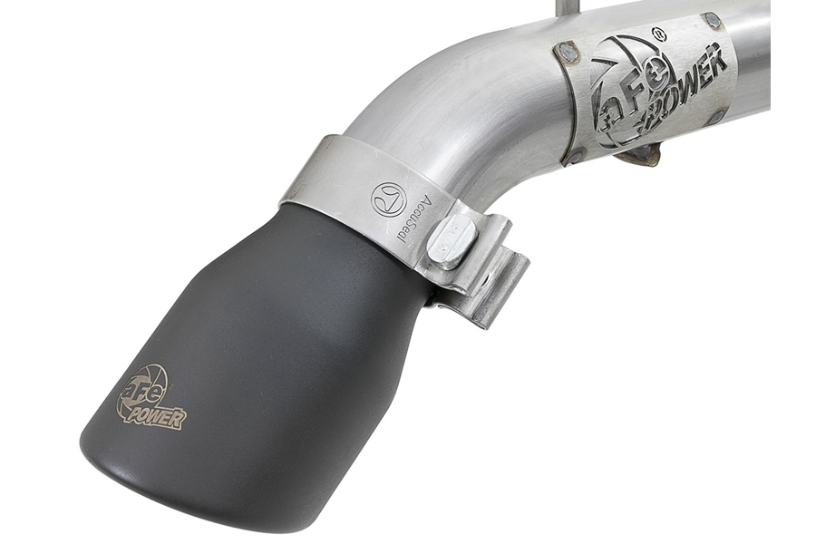 aFe POWER MACH Force-Xp Axle-Back Hi-Tuck Exhaust System w/ Black Tip - JL 2.0L/3.6L