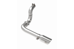 aFe Power Large Bore-HD 3in DPF-Back Exhaust System - Polished - JL Diesel 