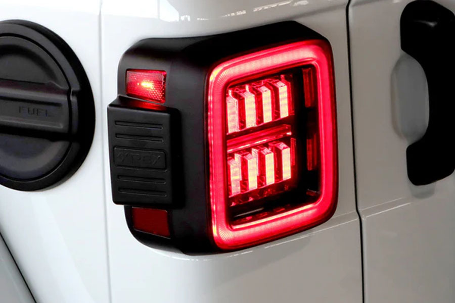AlphaRex NOVA-Series Prismatic LED Tail Lights, Black-Red - JL