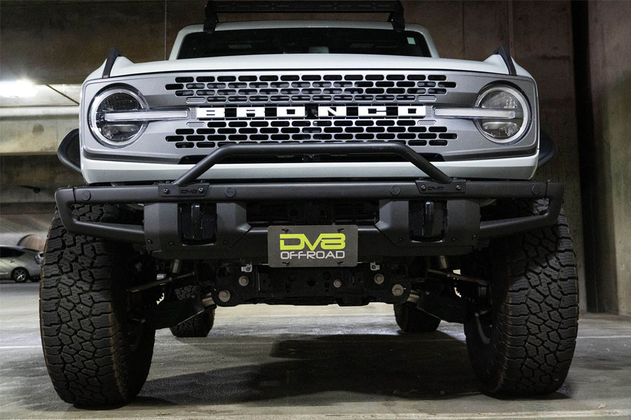 DV8 Offroad Factory Front Bumper License Relocation Bracket - Center - Bronco 2021+