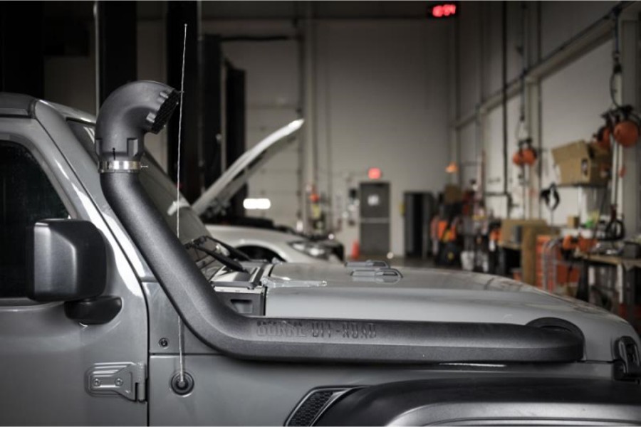 Borne Off-Road Snorkel, Primer Gray  - JL/JT