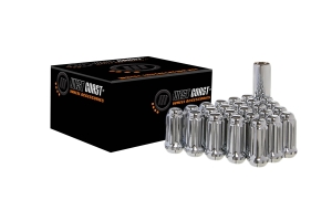 West Coast 8 Lug 14X1.5 Closed End Lug Nuts, Chrome 32 pieces