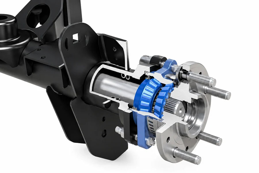 Axiom Supply Rear Wheel Bearing Assembly, Dana 44 Full-Float - JL