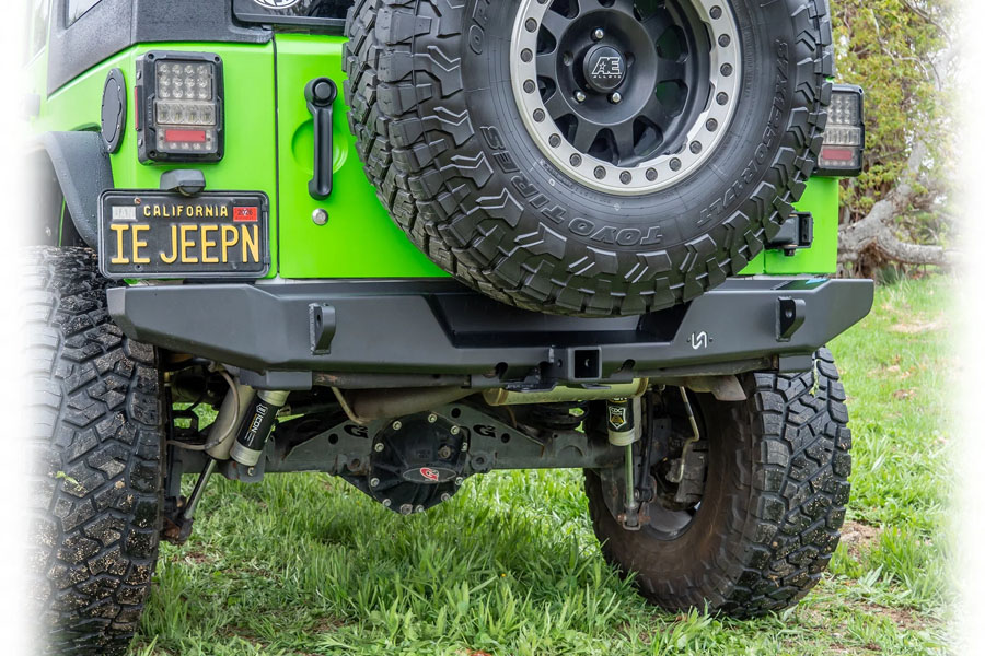 Turn Offroad Rear Bumper w/ Hitch Receiver - JK