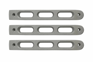 DV8 Offroad Silver Slot Style Door Handle Inserts, Set of 3 - JK