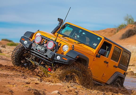 ARB Deluxe Front Bumper w/ Winch Bull Bar Black - JK