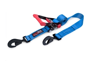 SpeedStrap 2in x 8ft Rachet Tie Down w/ Twisted Snap Hooks, Blue 